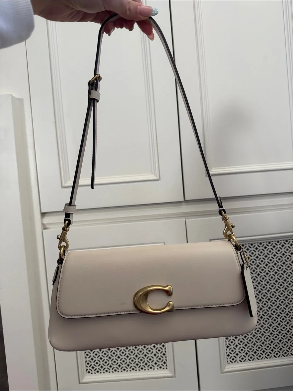 Coach Jet Shoulder Bag in “Chalk”